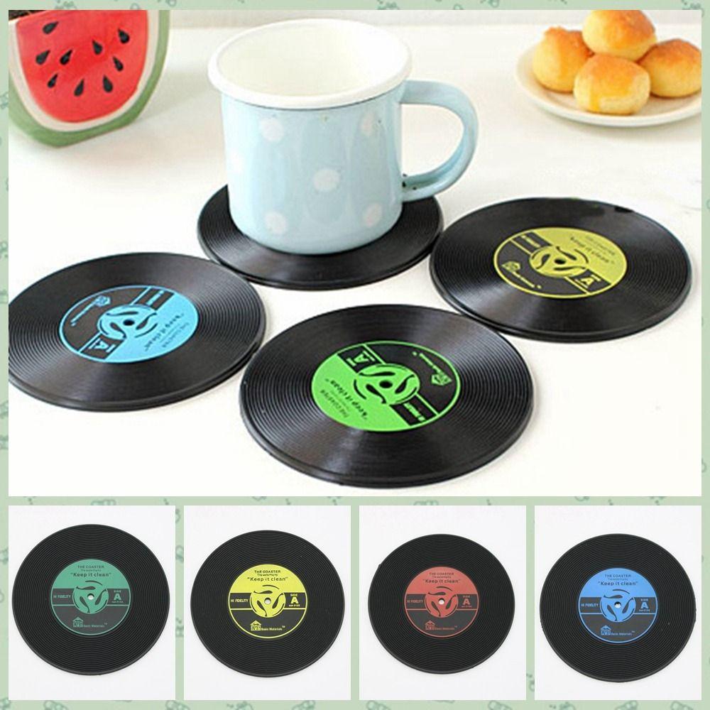 4pcs PVC Vinyl Record Coaster Cup Pad Vinyl Record Cup Mat Table Pad Record Placemat Kitchen
4pcs PVC Vinyl Record Coaster Cup Pad Vinyl Record Cup Mat Table Pad Record Placemat Kitchen