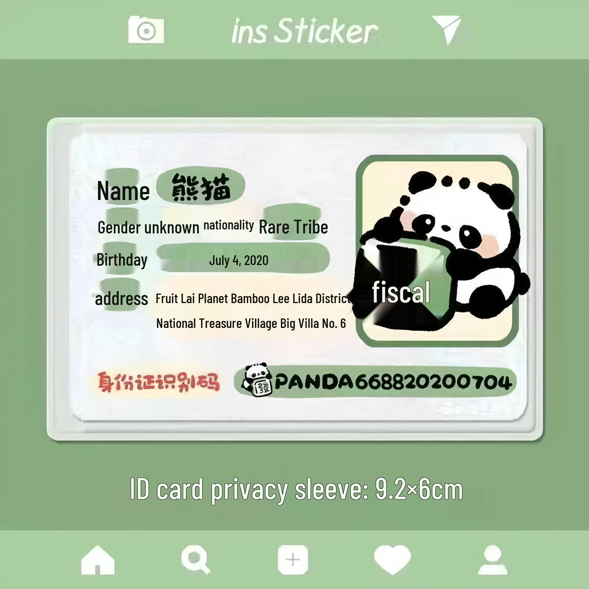 Cute Panda ID Card Holder - Full Coverage, Information Blocking, Portable Case
Cute Panda ID Card Holder - Full Coverage, Information Blocking, Portable Case