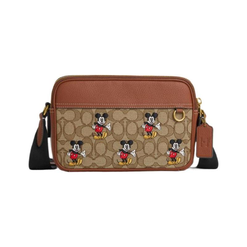COACH crossbody bag Disney co-branded model 22 Mickey embroidery color block multiple card slots cow leather fabric one-shoulder small size unisex бежевий
COACH crossbody bag Disney co-branded model 22 Mickey embroidery color block multiple card slots cow leather fabric one-shoulder small size unisex бежевий