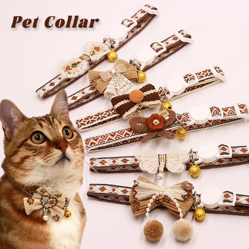 Cute Adjustable Pet Cat Collar Bell Collar Kitten Necklace Pet Collars for Small Dog Necklace Party Photo Props 01
Cute Adjustable Pet Cat Collar Bell Collar Kitten Necklace Pet Collars for Small Dog Necklace Party Photo Props 01