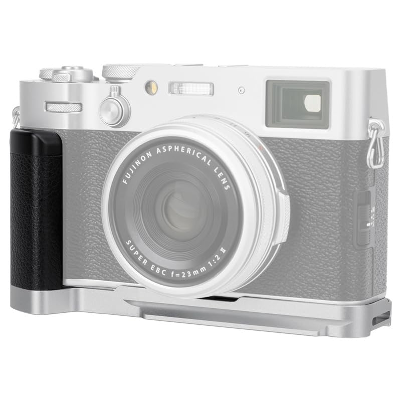JJC Металева ручка для камер Fujifilm Fuji X100V і X100F, легко замінити, срібляста (Несумісний із Fujifilm X100VI)
JJC Металева ручка для камер Fujifilm Fuji X100V і X100F, легко замінити, срібляста (Несумісний із Fujifilm X100VI)