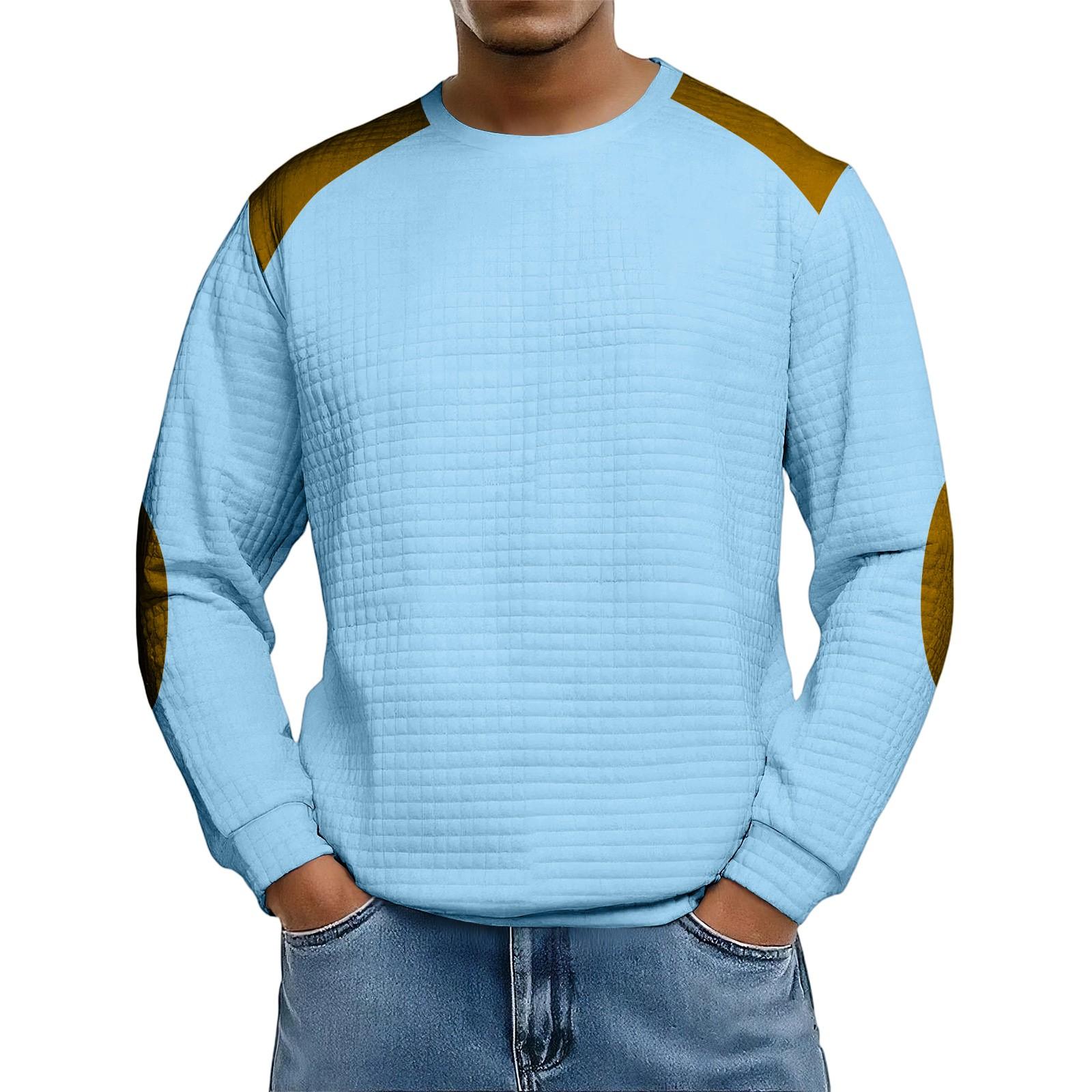 Men s Loose-fitting Casual Waffle-weave Neck Long-sleeved Top L
Men s Loose-fitting Casual Waffle-weave Neck Long-sleeved Top L