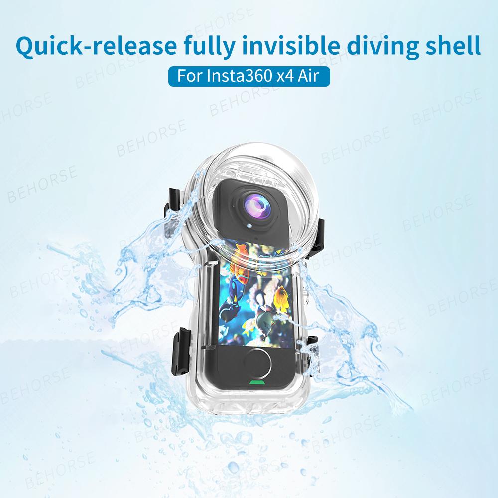 Diving Case for Insta360 X4 Air Underwater 60m Fully Invisible Anti-fog Waterproof Case For Insta360 X4 Air Camera Accessories
Diving Case for Insta360 X4 Air Underwater 60m Fully Invisible Anti-fog Waterproof Case For Insta360 X4 Air Camera Accessories
