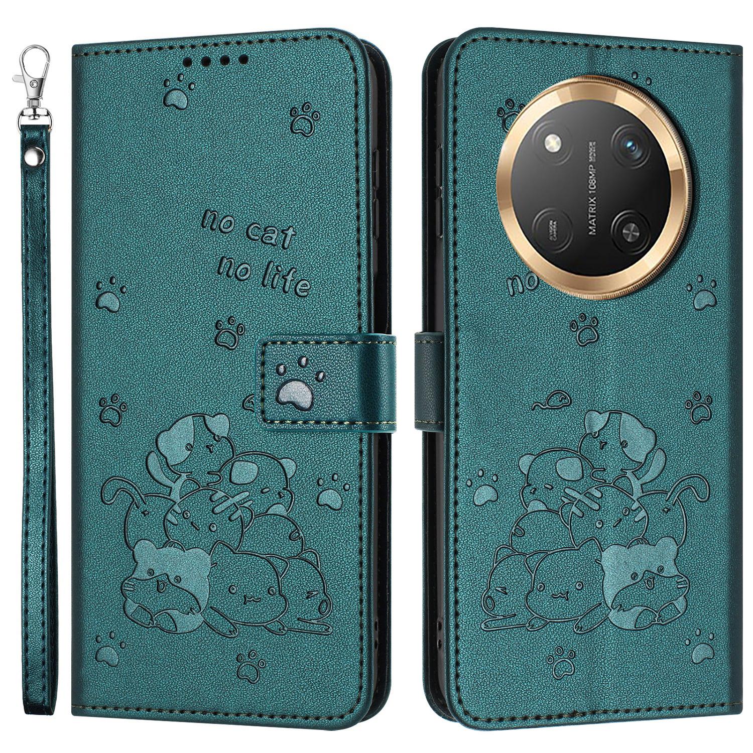 For Honor Magic7 Lite 5G/X9c 5G/X60 Pro 5G Case with Strap Cats Imprint Leather Wallet Phone Cover B
For Honor Magic7 Lite 5G/X9c 5G/X60 Pro 5G Case with Strap Cats Imprint Leather Wallet Phone Cover B