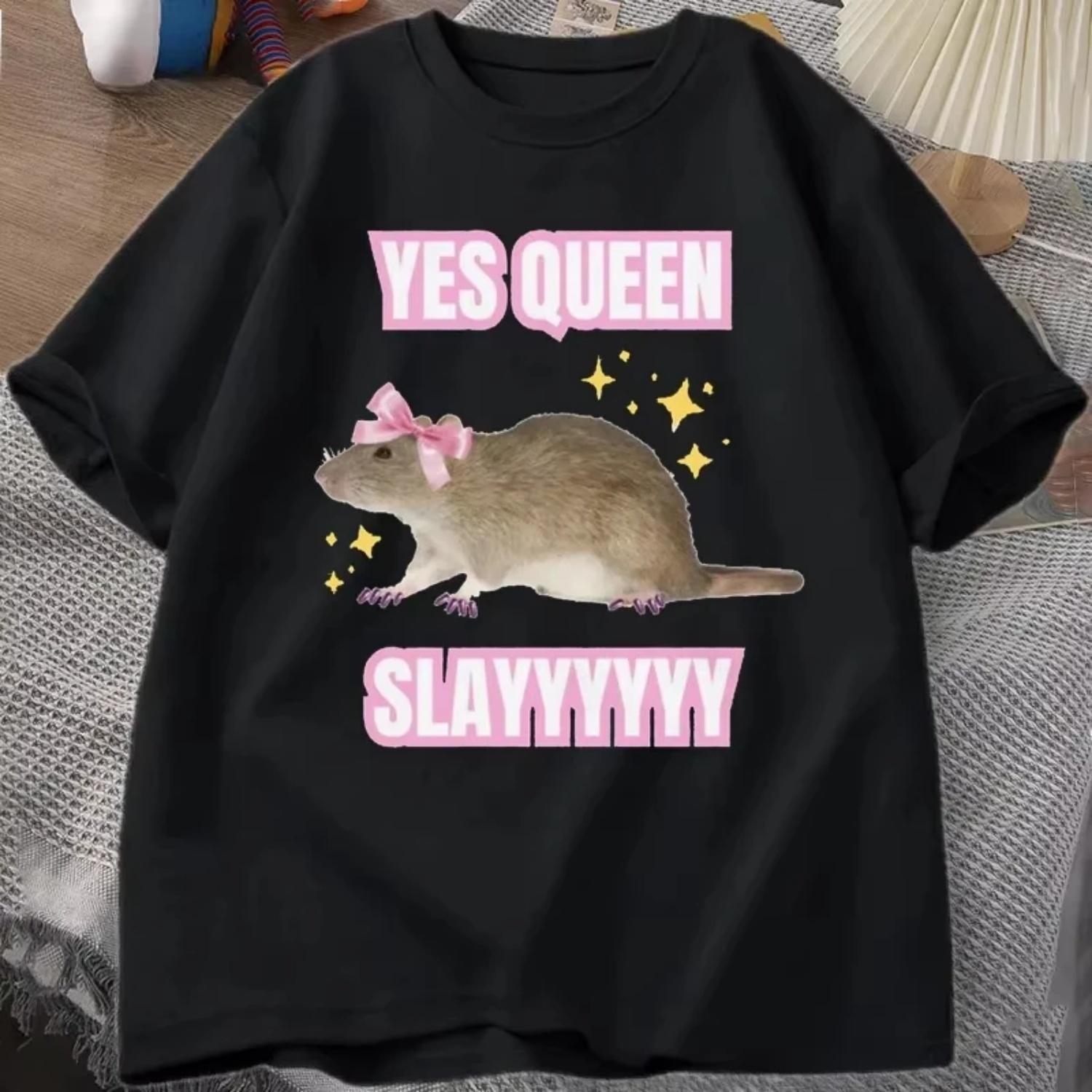 Humor Short Sleeve Mouse Print Yas Queen Slay Print Women s Tee Short Sleeve Vintage Women s Tee Women s Harajuku S чёрный
Humor Short Sleeve Mouse Print Yas Queen Slay Print Women s Tee Short Sleeve Vintage Women s Tee Women s Harajuku S чёрный