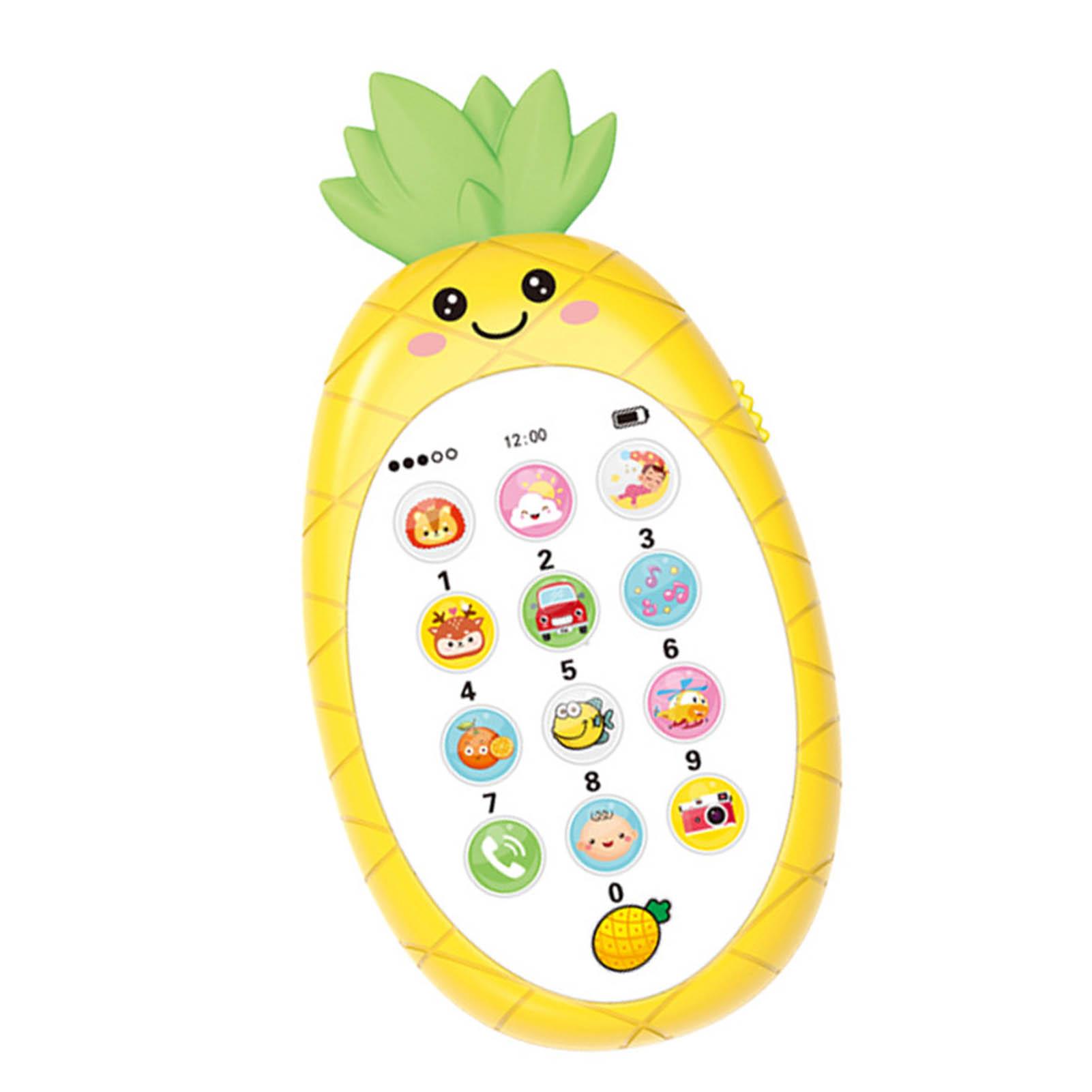 Детский музыкальный телефон игрушка милая форма ананаса мягкий силиконовый прорезыватель для зубов для раннего развития
Детский музыкальный телефон игрушка милая форма ананаса мягкий силиконовый прорезыватель для зубов для раннего развития