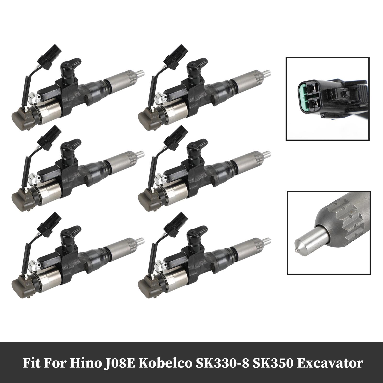 6PCS Fuel Injectors 095000-6593 Fit for Hino J08E Kobelco 1984-2018 3.8 4.7 Diesel
6PCS Fuel Injectors 095000-6593 Fit for Hino J08E Kobelco 1984-2018 3.8 4.7 Diesel