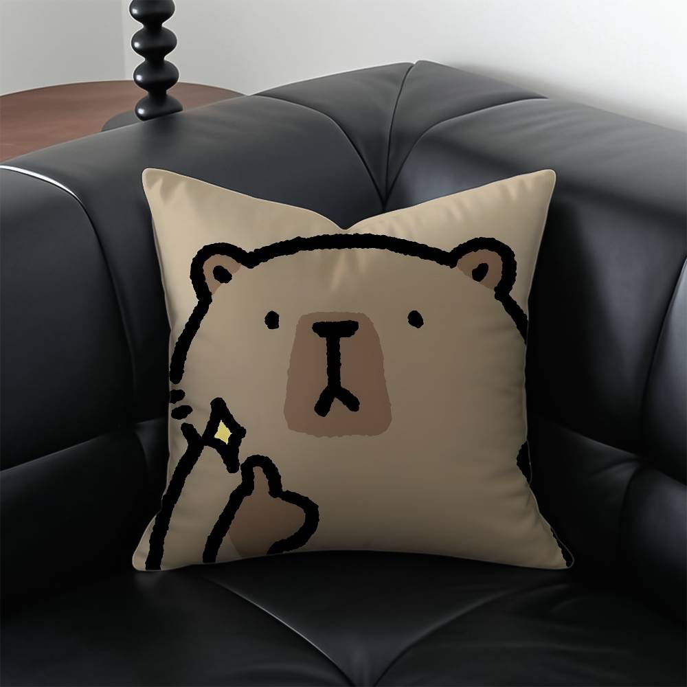 Animal Cartoon Friend Capybara Pillow Case Anti-dustmite Pillowcase Invisible zipper silky short plush Sofa cushion cover 12x12Inch
Animal Cartoon Friend Capybara Pillow Case Anti-dustmite Pillowcase Invisible zipper silky short plush Sofa cushion cover 12x12Inch