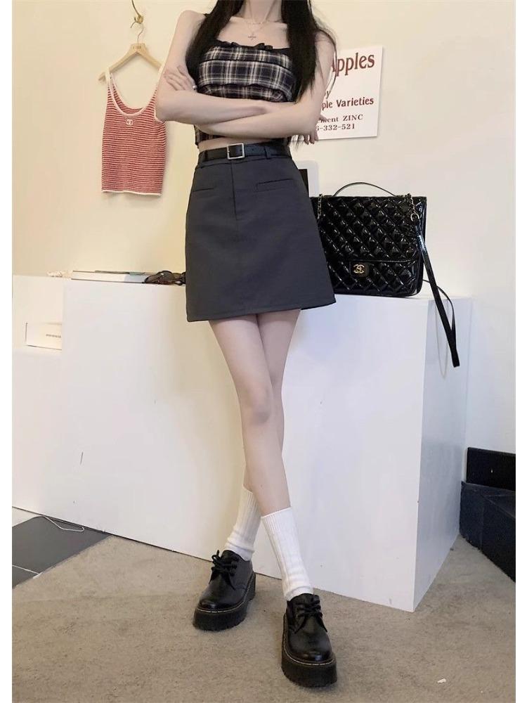 Grey High-Waisted Suit Short Skirt for Women Summer Academic Style Spicy Girl Versatile A-Line Bodycon Casual All-match Versatile Skirt XXXL
Grey High-Waisted Suit Short Skirt for Women Summer Academic Style Spicy Girl Versatile A-Line Bodycon Casual All-match Versatile Skirt XXXL