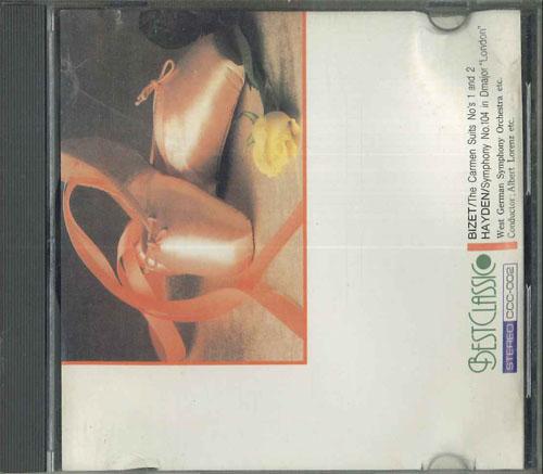 CD ALBERT LORENZ WEST GERMAN SYMPHONY Bizet Carmen Suite Nos1 2 Haydn CCC002 BEST CLASSIC South Kore Classical Used
CD ALBERT LORENZ WEST GERMAN SYMPHONY Bizet Carmen Suite Nos1 2 Haydn CCC002 BEST CLASSIC South Kore Classical Used