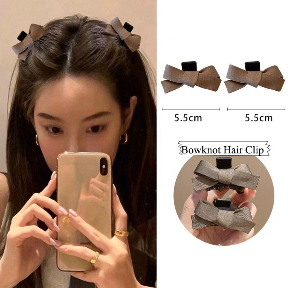 2PCS Small Hair Bangs Clip Bowknot Side Clip Trendy Barrette Women Girl Gift колір темно кави
2PCS Small Hair Bangs Clip Bowknot Side Clip Trendy Barrette Women Girl Gift колір темно кави