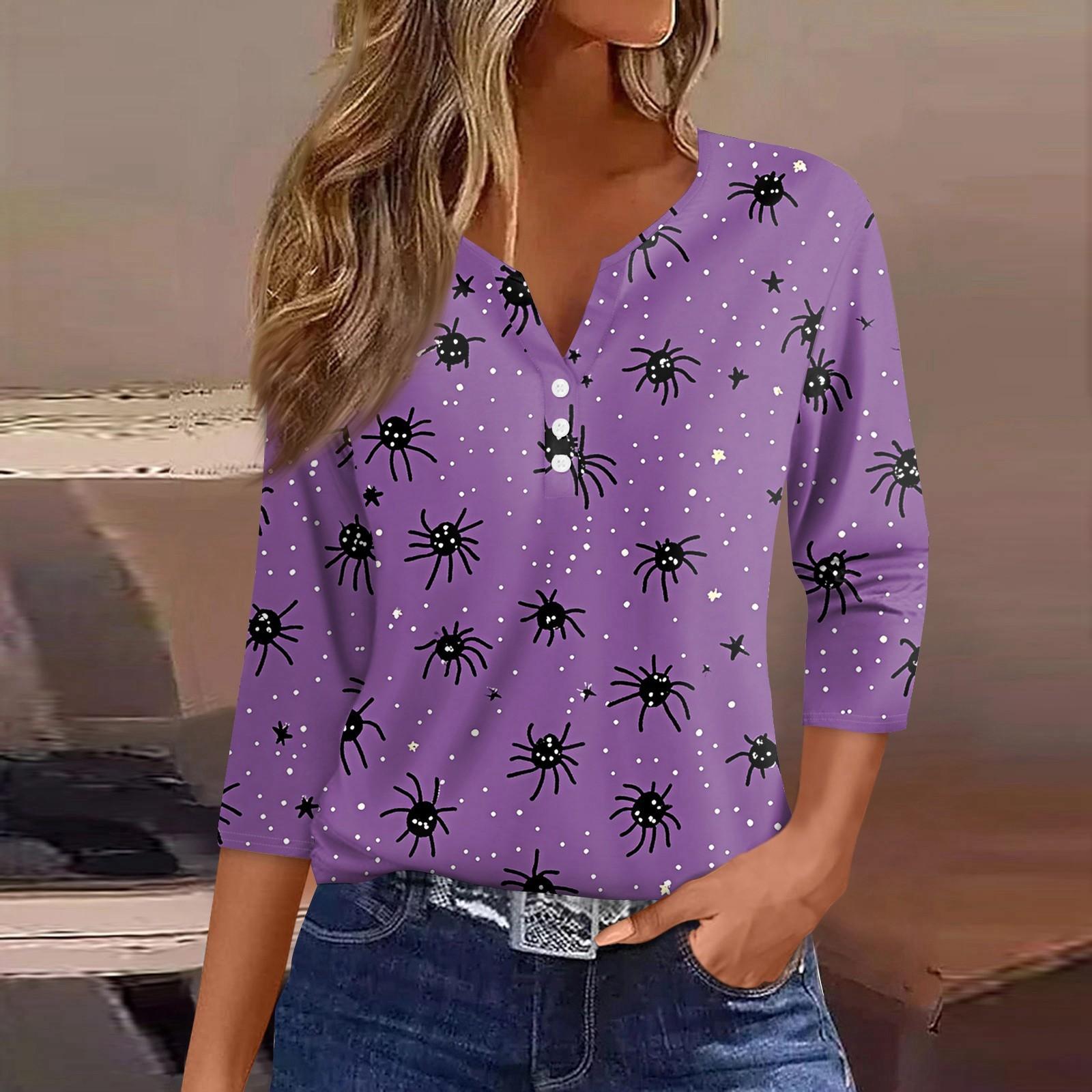 Женская футболка Футболка Хэллоуин Принт Пуговица Рукав 3/4 Туника Повседневная Мода Выходного дня Базовая V-образный вырез Обычный топ XXL
Женская футболка Футболка Хэллоуин Принт Пуговица Рукав 3/4 Туника Повседневная Мода Выходного дня Базовая V-образный вырез Обычный топ XXL