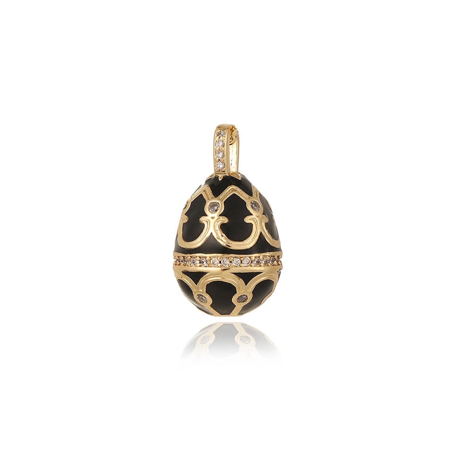 1pc Easter Day Charms Vintage Brass 18K Gold Plated Multicolor Easter Egg Carved Pattern Enamel Necklace Pendant 23.5mm x 13.5mm Gold чорний
1pc Easter Day Charms Vintage Brass 18K Gold Plated Multicolor Easter Egg Carved Pattern Enamel Necklace Pendant 23.5mm x 13.5mm Gold чорний
