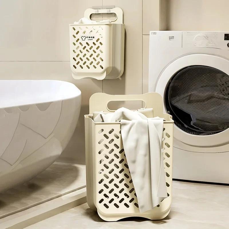 Bathroom Folding Laundry Basket Dirty Clothes Storage Basket Wall Mounted Hanging Portable Hampers Organizer Clothes Bucket
Bathroom Folding Laundry Basket Dirty Clothes Storage Basket Wall Mounted Hanging Portable Hampers Organizer Clothes Bucket