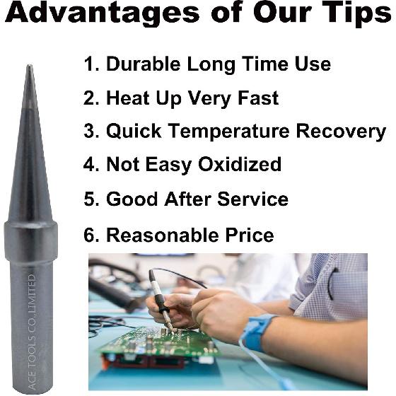 ETT Soldering Tip Conical Round Fine Needle 0.024 / 0.6mm for WESD50 WES50 WESD51 WES51 PES50 LR20 PES51 LR21 WE1010NA (WE1010EU) WE1010 ACE Brand 1
ETT Soldering Tip Conical Round Fine Needle 0.024 / 0.6mm for WESD50 WES50 WESD51 WES51 PES50 LR20 PES51 LR21 WE1010NA (WE1010EU) WE1010 ACE Brand 1