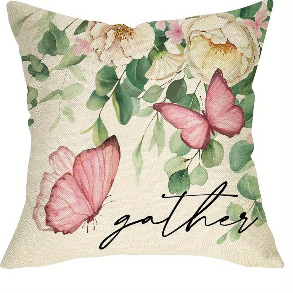 Idyllic Floral - Butterfly Pillow Covers with Uplifting QuotesLiving room sofa cushion cover, room decoration 45x45cm-1pcs
Idyllic Floral - Butterfly Pillow Covers with Uplifting QuotesLiving room sofa cushion cover, room decoration 45x45cm-1pcs