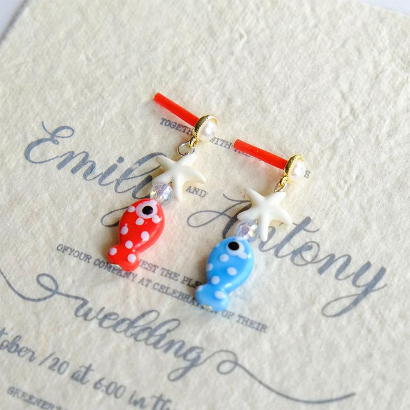 Ceramic Fish Pendent Charm Necklace Earrings For Women Ocean Theme Starfish Necklace Luxury Chain Casual Summer Jewelry Accessor
Ceramic Fish Pendent Charm Necklace Earrings For Women Ocean Theme Starfish Necklace Luxury Chain Casual Summer Jewelry Accessor