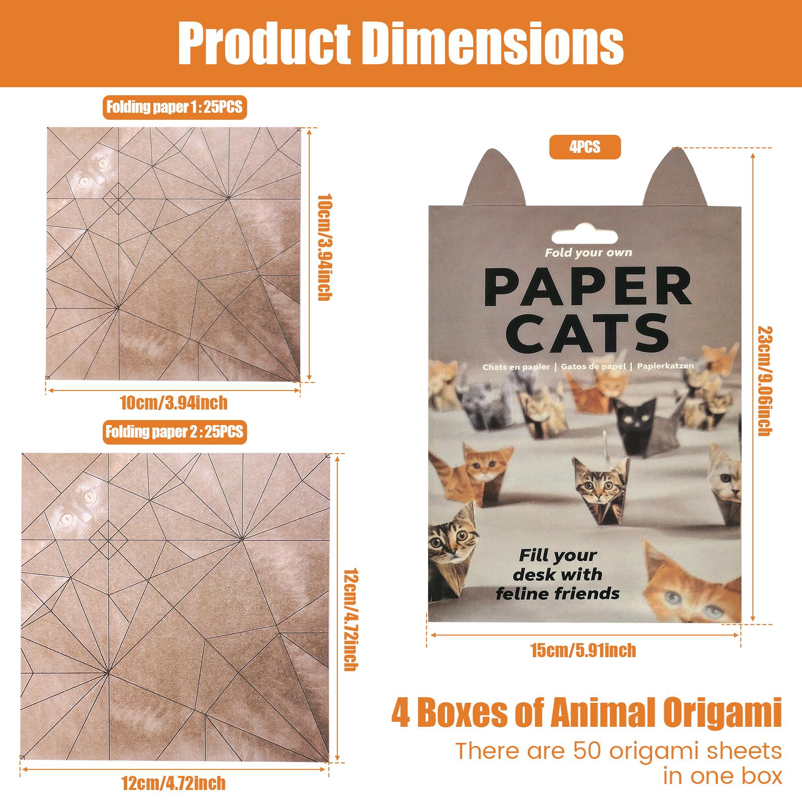 Набір для орігамі з котами Миле цуценя Динозавр Ручна робота Набір паперу для складання 3D візерунок тварин Папір для рукоділля DIY Для декору дому офісного столу
Набір для орігамі з котами Миле цуценя Динозавр Ручна робота Набір паперу для складання 3D візерунок тварин Папір для рукоділля DIY Для декору дому офісного столу