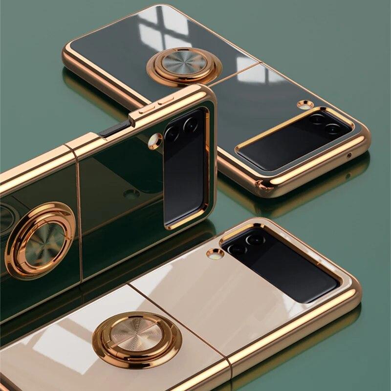 For Samsung Z Flip 3 4 Case Plating Magnetic Ring Holder Phone Case For Galaxy Z Flip 3 5g Shockproof Silicone Stand Back Cover
For Samsung Z Flip 3 4 Case Plating Magnetic Ring Holder Phone Case For Galaxy Z Flip 3 5g Shockproof Silicone Stand Back Cover