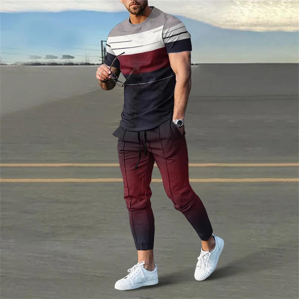 Men Summer Clothing T Shirt Trousers 2 Pc Sets Print Tracksuits Oversized T-shirts Pants Sets Casual Sportswear Sweatpants Suits 2XL
Men Summer Clothing T Shirt Trousers 2 Pc Sets Print Tracksuits Oversized T-shirts Pants Sets Casual Sportswear Sweatpants Suits 2XL