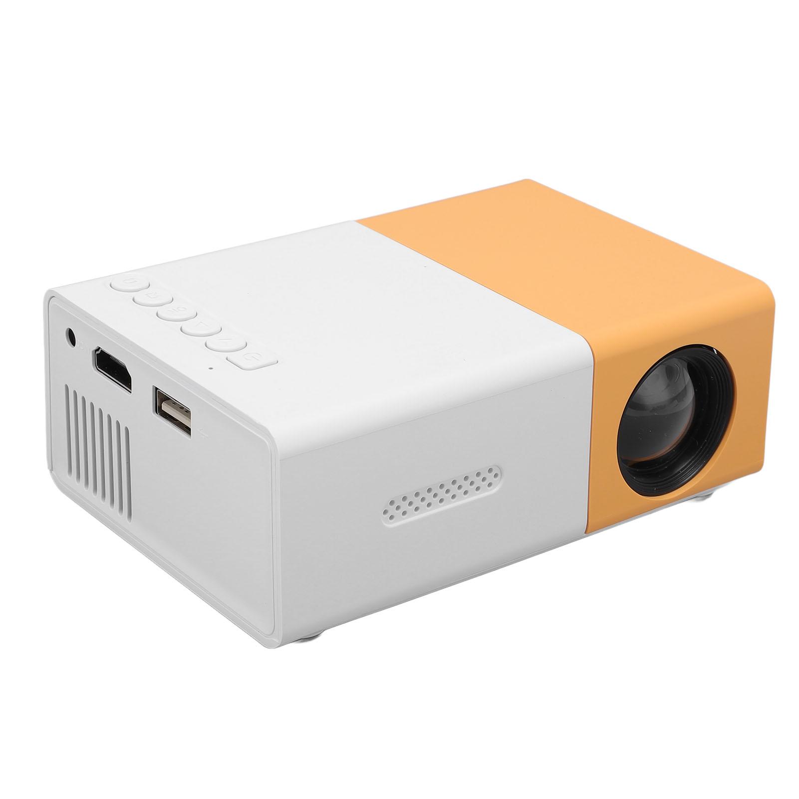Желтый и белый проектор Миниатюрный портативный проектор HD Мультимедийный интерфейс USB AUX Play High
Желтый и белый проектор Миниатюрный портативный проектор HD Мультимедийный интерфейс USB AUX Play High