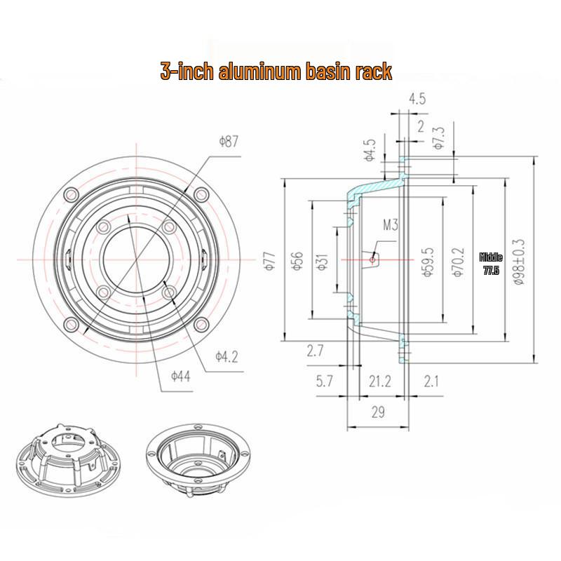 Multi-Size Speaker Horn Loudspeaker, Cast Aluminum Alloy Repair Basket (3 , 4 , 5 , 6.5 , 8 )
Multi-Size Speaker Horn Loudspeaker, Cast Aluminum Alloy Repair Basket (3 , 4 , 5 , 6.5 , 8 )