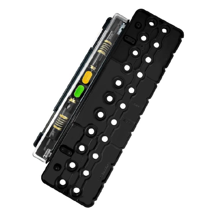 Spring Assisted Centering Drill Bit Set in Plastic Jig Housing with Dedicated Storage for Accessories 1
Spring Assisted Centering Drill Bit Set in Plastic Jig Housing with Dedicated Storage for Accessories 1