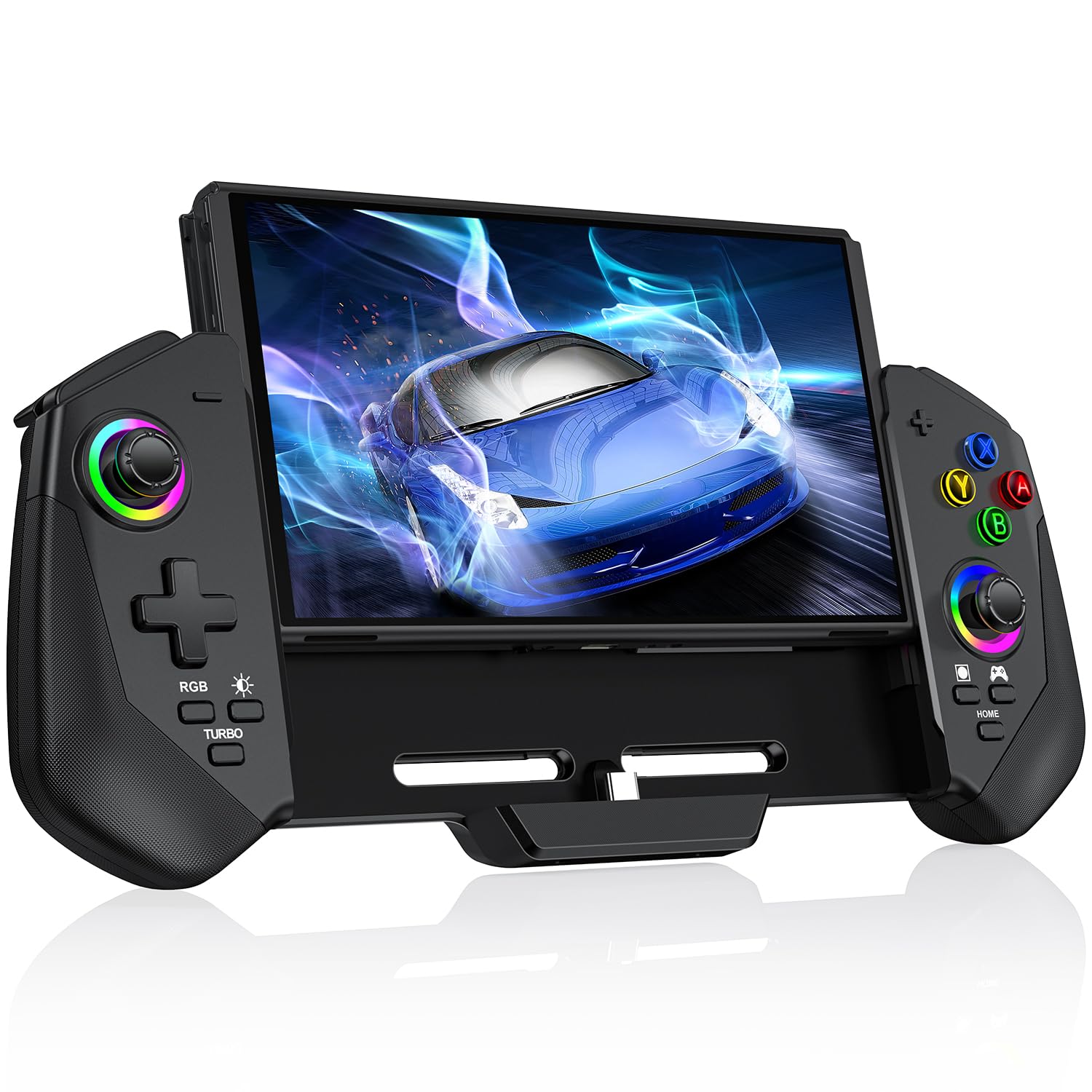 Контролер перемикача RGB-світло Портативний контролер режиму для функції редагування програми Switch Grip Controller Оснащений гіроскопічним датчиком Vibration Rapid
Контролер перемикача RGB-світло Портативний контролер режиму для функції редагування програми Switch Grip Controller Оснащений гіроскопічним датчиком Vibration Rapid