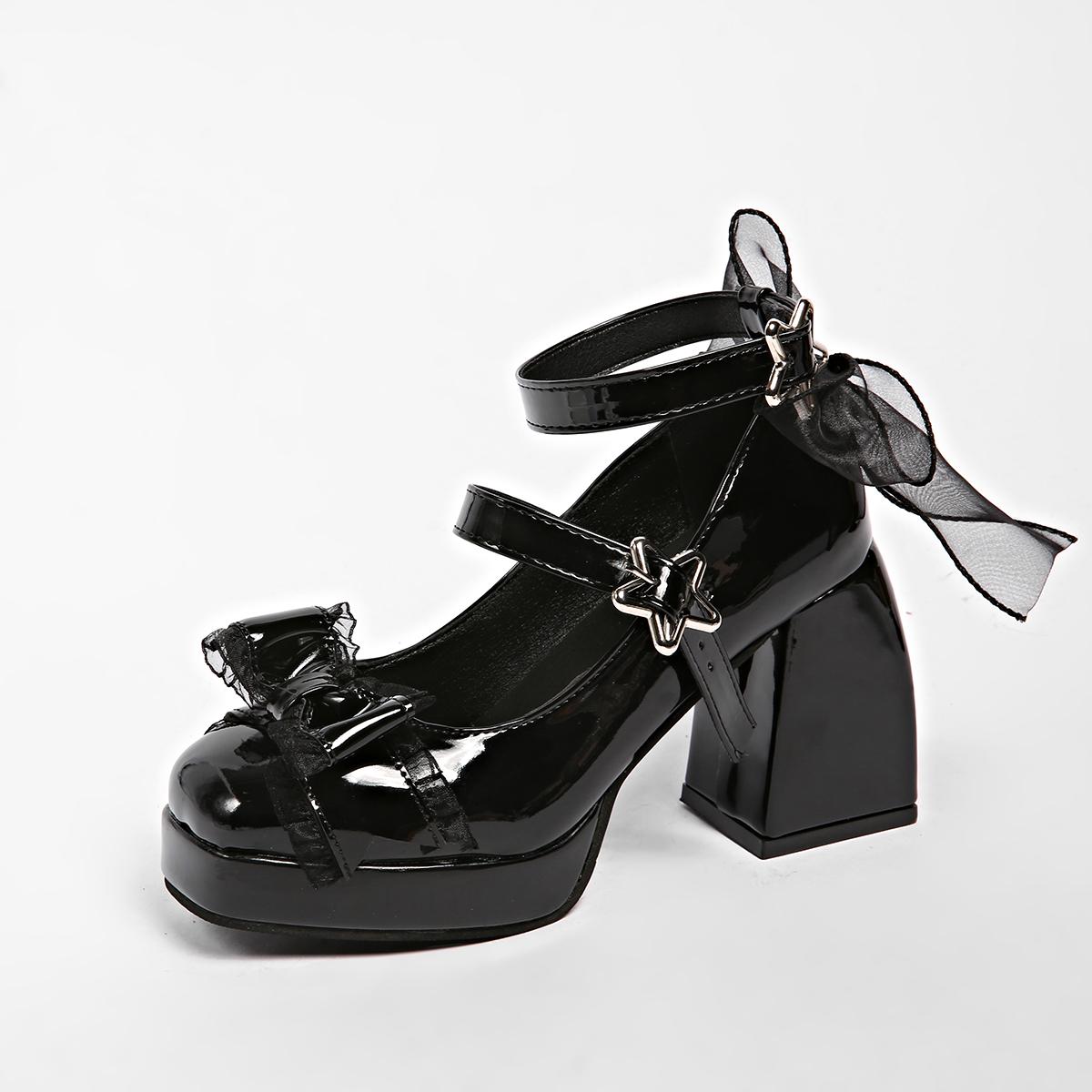 Модные 9 см Крутые Милые Женские Туфли на Высоком Каблуке в Панк Стиле Auutmn Водонепроницаемая Платформа Уникальные Готические Мэри Джейн Круглый Носок Резиновая Подошва 43 чёрный
Модные 9 см Крутые Милые Женские Туфли на Высоком Каблуке в Панк Стиле Auutmn Водонепроницаемая Платформа Уникальные Готические Мэри Джейн Круглый Носок Резиновая Подошва 43 чёрный