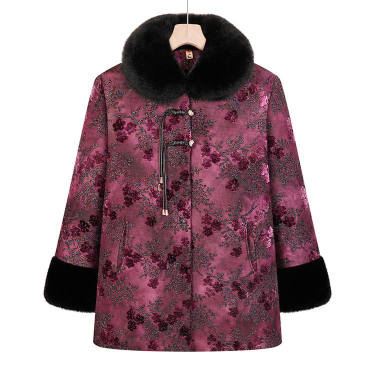 Woolen Mid-Length Winter Coat with Fur Collar - Elegant Style for Mature Women 2XL розы красного
Woolen Mid-Length Winter Coat with Fur Collar - Elegant Style for Mature Women 2XL розы красного