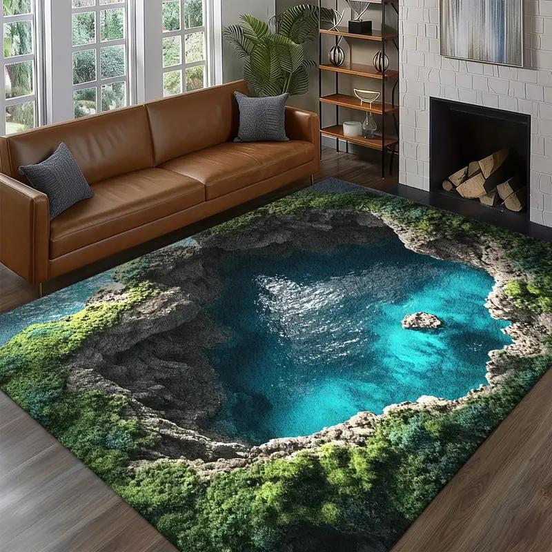 3D Cave Crack Water Fire Design Rug Non-Slip Machine Washable Carpet Fashion Bedroom Living Room Beach Style Floor Mat 40x60cm
3D Cave Crack Water Fire Design Rug Non-Slip Machine Washable Carpet Fashion Bedroom Living Room Beach Style Floor Mat 40x60cm