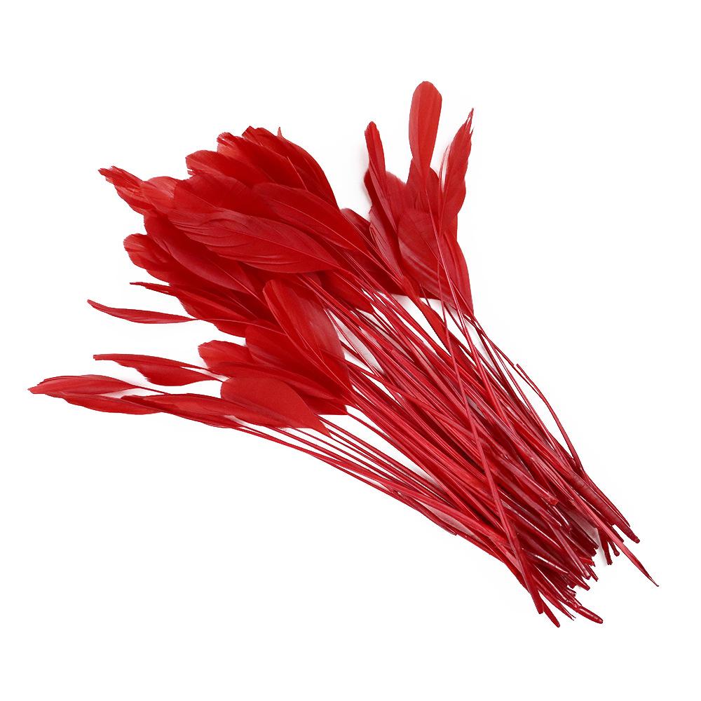 50Pcs13-18Cm Goose Feather Stripped Coque Milliner, Feathers, Headdress, Hat Decoration, Colorful Craft червоний
50Pcs13-18Cm Goose Feather Stripped Coque Milliner, Feathers, Headdress, Hat Decoration, Colorful Craft червоний