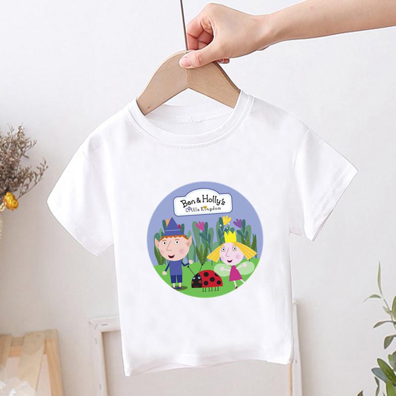 Children Cartoon Print Ben And Holly Kingdom Funny T-shirts Kids Cute Summer Tee Casual Tops Baby Clothes For Boys/Girls 140
Children Cartoon Print Ben And Holly Kingdom Funny T-shirts Kids Cute Summer Tee Casual Tops Baby Clothes For Boys/Girls 140