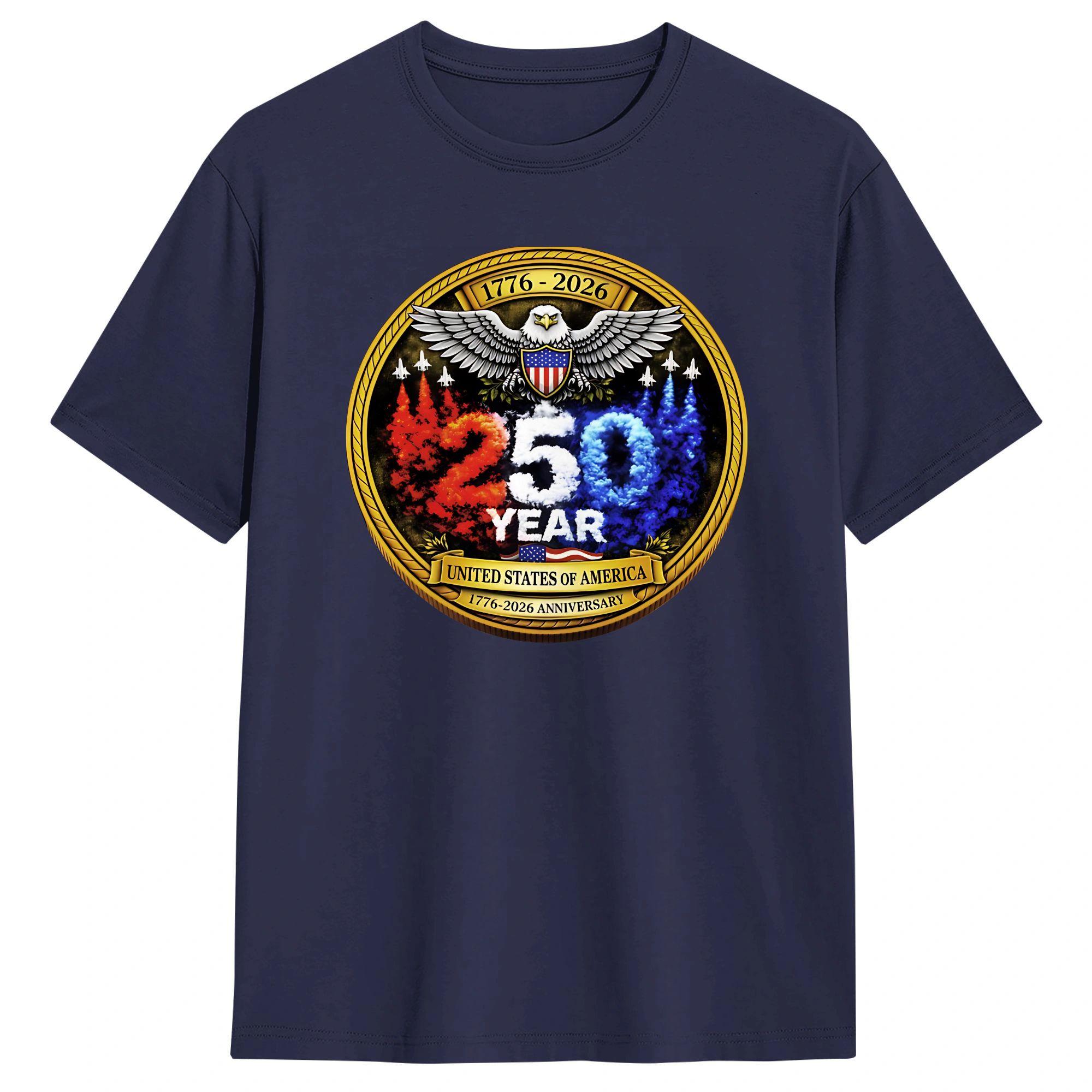 Summer 250 Years American 1776 2026 250th USA Fashion TShirts 100 Cotton Tee Shirt for Men Aesthetic Short Sleeve Tops 4XL
Summer 250 Years American 1776 2026 250th USA Fashion TShirts 100 Cotton Tee Shirt for Men Aesthetic Short Sleeve Tops 4XL