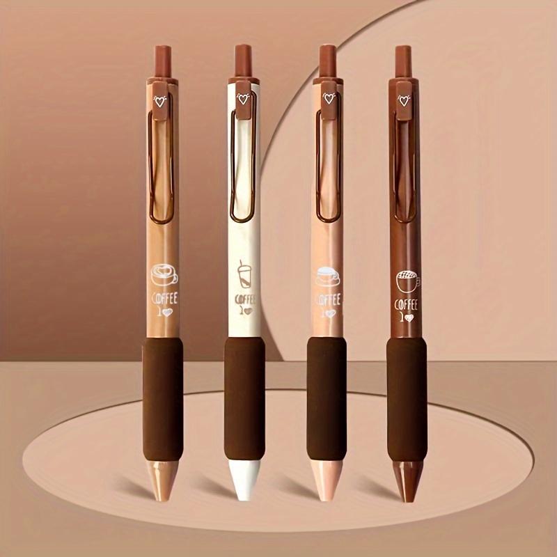 Set of 4 Elegant Coffee-Hued Gel Pens Featuring An Ultra-Fine Tip and A Soft Grip, Designed for Easy and Comfortable Writing, Perfect for Students
Set of 4 Elegant Coffee-Hued Gel Pens Featuring An Ultra-Fine Tip and A Soft Grip, Designed for Easy and Comfortable Writing, Perfect for Students