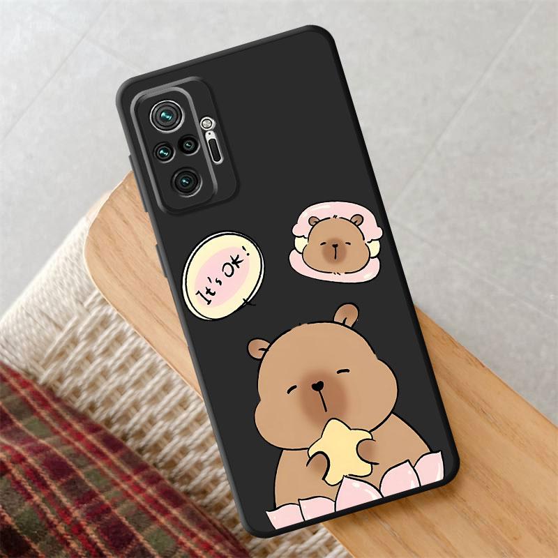 Black Soft Shell Case for Xiaomi Redmi Note 11s 8t 9t 9s 9T 14 Pro+ 12s 10 13 10s 11 12 13Pro 11Pro 10Pro 12Pro Cute Capybara Redmi Note 8T
Black Soft Shell Case for Xiaomi Redmi Note 11s 8t 9t 9s 9T 14 Pro+ 12s 10 13 10s 11 12 13Pro 11Pro 10Pro 12Pro Cute Capybara Redmi Note 8T