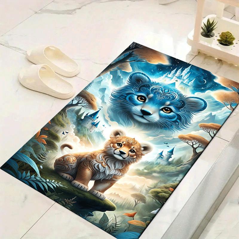 1pc Cute tiger Print, Design Indoor Area Rug, Soft, Anti-Slip, and Durable Gaming Room Decor for Bedroom, Living Room, and Exercise Rugs, Pe 60cm by 90cm
1pc Cute tiger Print, Design Indoor Area Rug, Soft, Anti-Slip, and Durable Gaming Room Decor for Bedroom, Living Room, and Exercise Rugs, Pe 60cm by 90cm