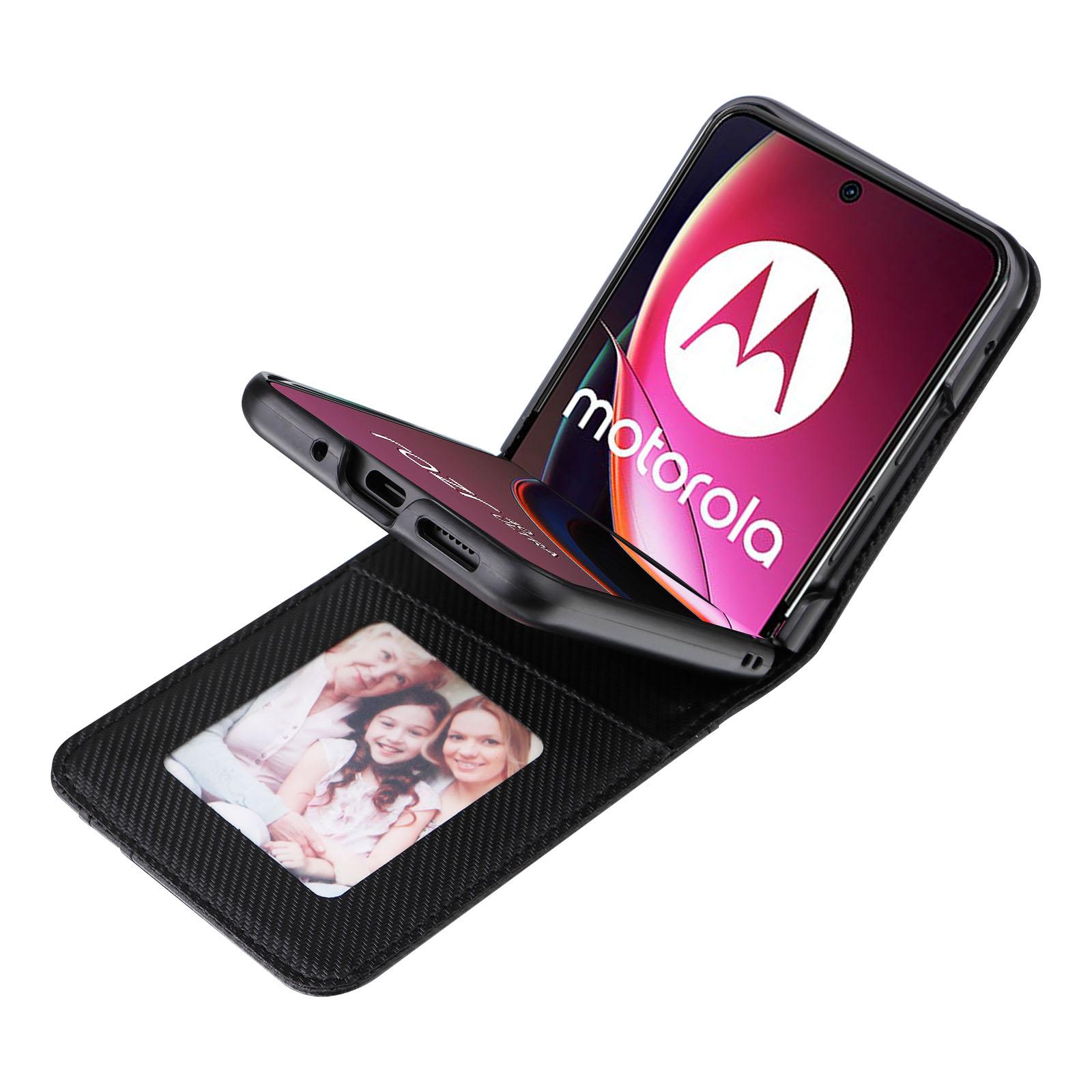 For Motorola Razr 40 Ultra 5G Card Holder Phone Case Carbon Fiber Texture PU Leather+PC Cover White
For Motorola Razr 40 Ultra 5G Card Holder Phone Case Carbon Fiber Texture PU Leather+PC Cover White