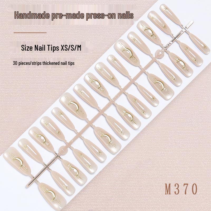 Xiaohongshu Moon & Star Press-On Nails, Skin-Tone Flattering, Versatile Cat-Eye Tips, High-End, Detachable, Set of 30.
Xiaohongshu Moon & Star Press-On Nails, Skin-Tone Flattering, Versatile Cat-Eye Tips, High-End, Detachable, Set of 30.