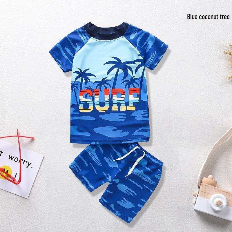 Boys Cartoon Short-Sleeve Swimsuit Set with Swimming Cap and Trunks (Summer 2024) 110cm
Boys Cartoon Short-Sleeve Swimsuit Set with Swimming Cap and Trunks (Summer 2024) 110cm