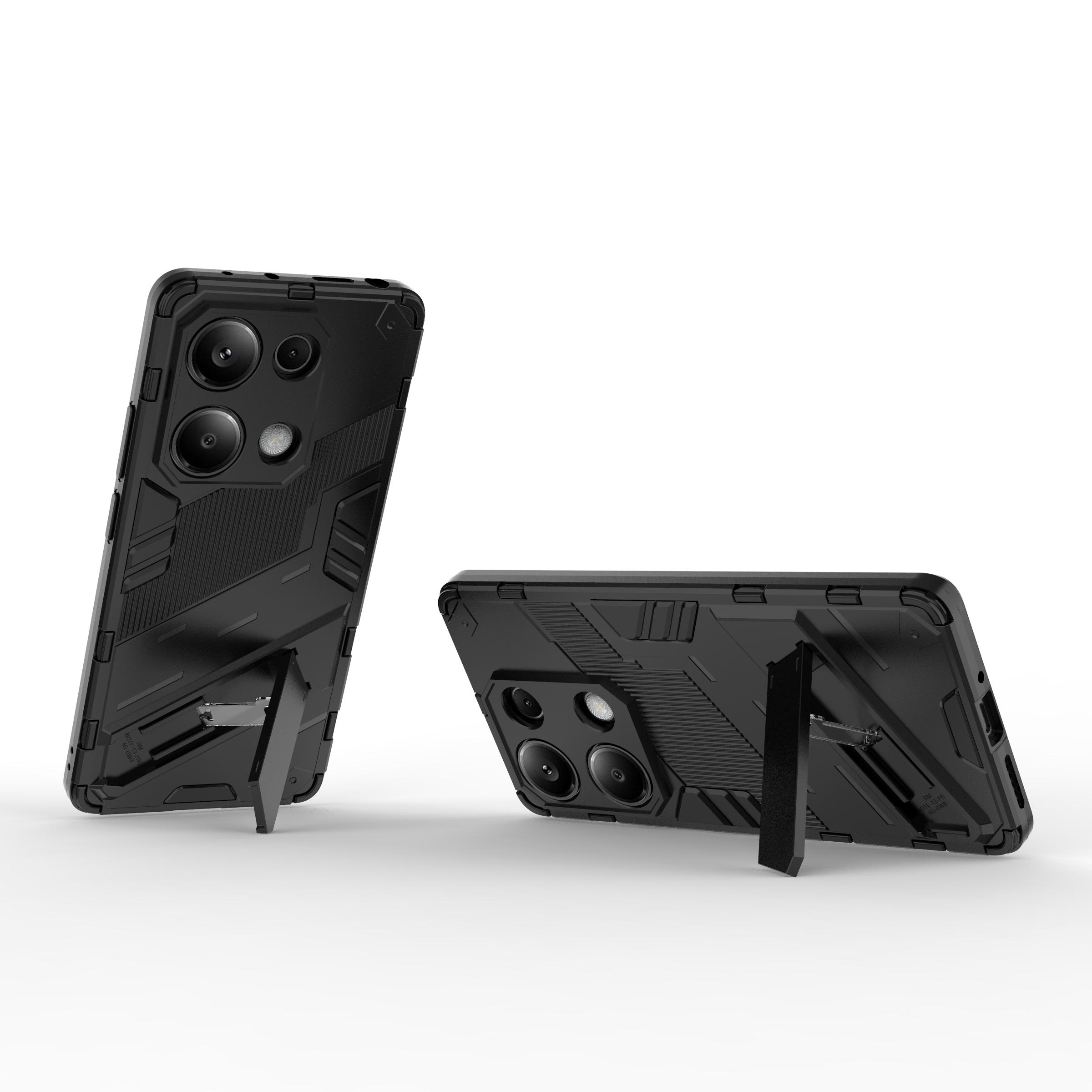 For Xiaomi Redmi Note 13 Pro 4G/Poco M6 Pro 4G Cell Phone Case PC+TPU Back Cover with Kickstand Black
For Xiaomi Redmi Note 13 Pro 4G/Poco M6 Pro 4G Cell Phone Case PC+TPU Back Cover with Kickstand Black