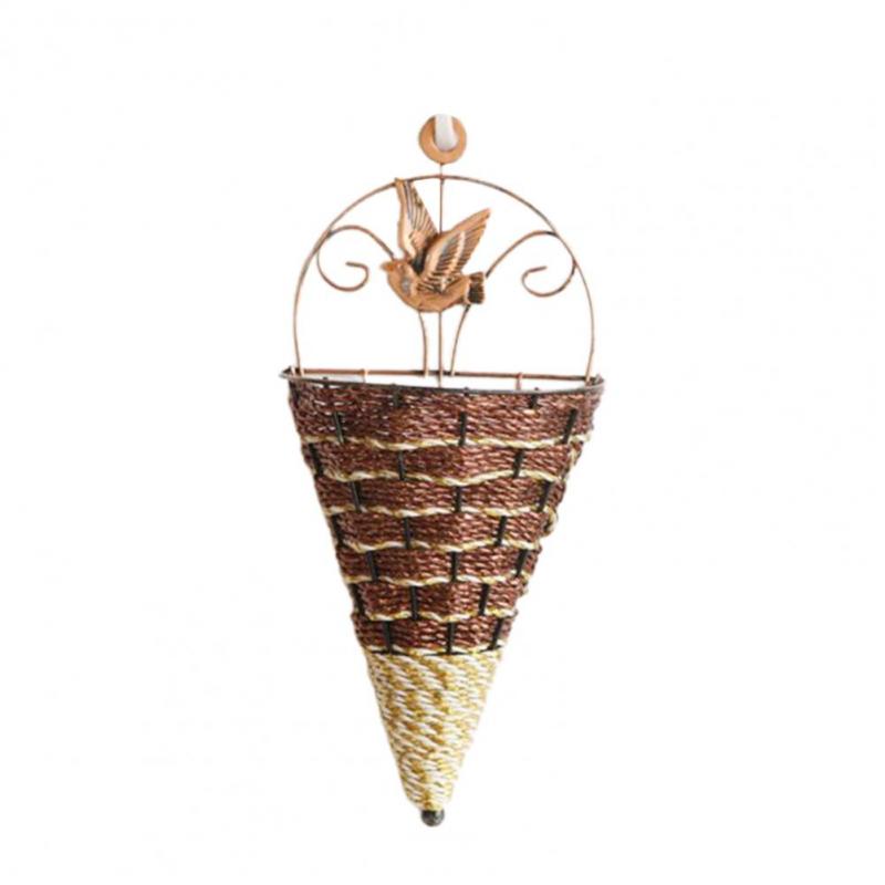 Корзина для растений Настенный суккулентный горшок Подвесные корзины Садовый цветочный контейнер Корзина для растений Уникальная треугольная цветочная корзина