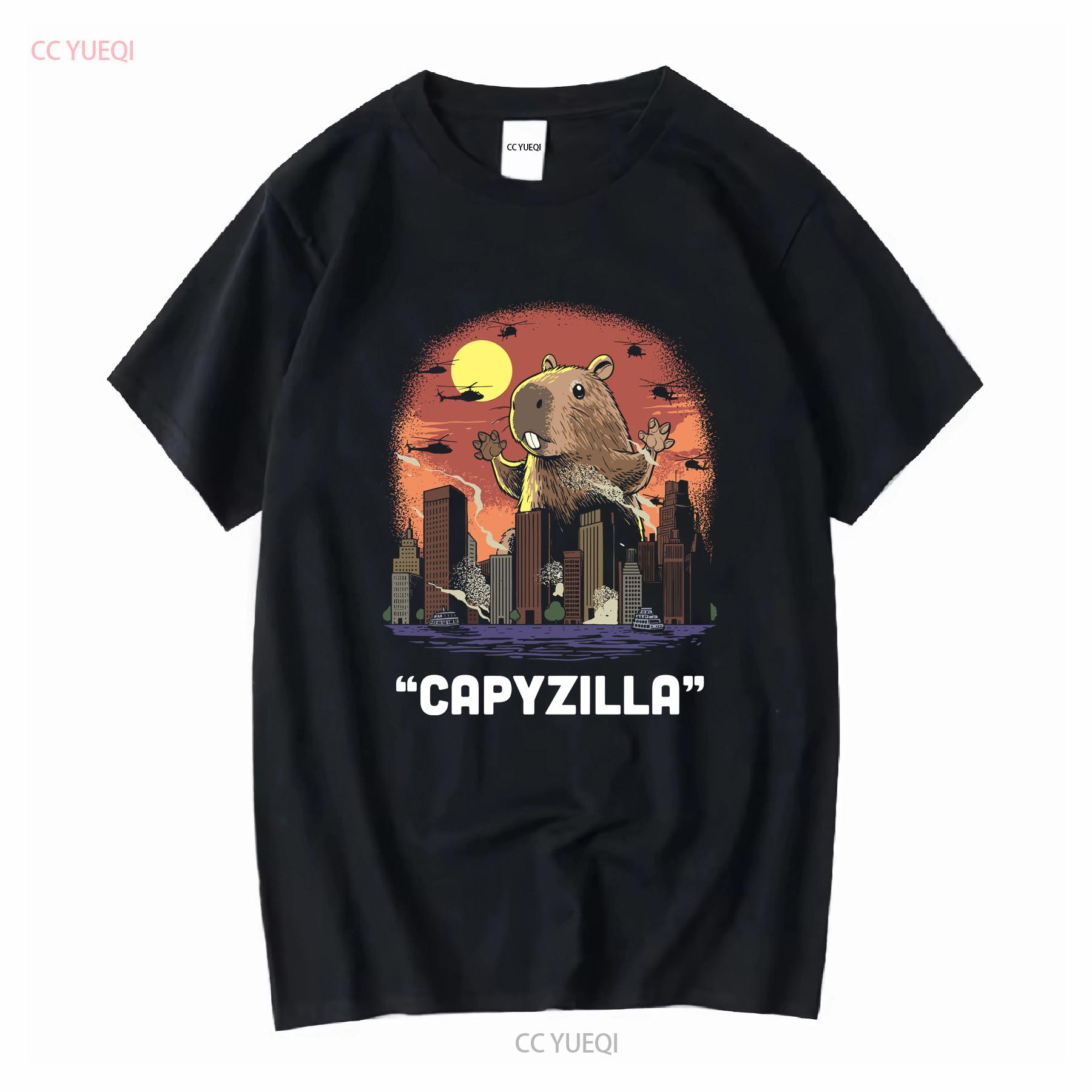 Funny Capybara T Shirt For Women Capyzilla Monster Her RodenT Mens Cappy Bara long or short sleeves vintage Washed Stretched 4XL
Funny Capybara T Shirt For Women Capyzilla Monster Her RodenT Mens Cappy Bara long or short sleeves vintage Washed Stretched 4XL