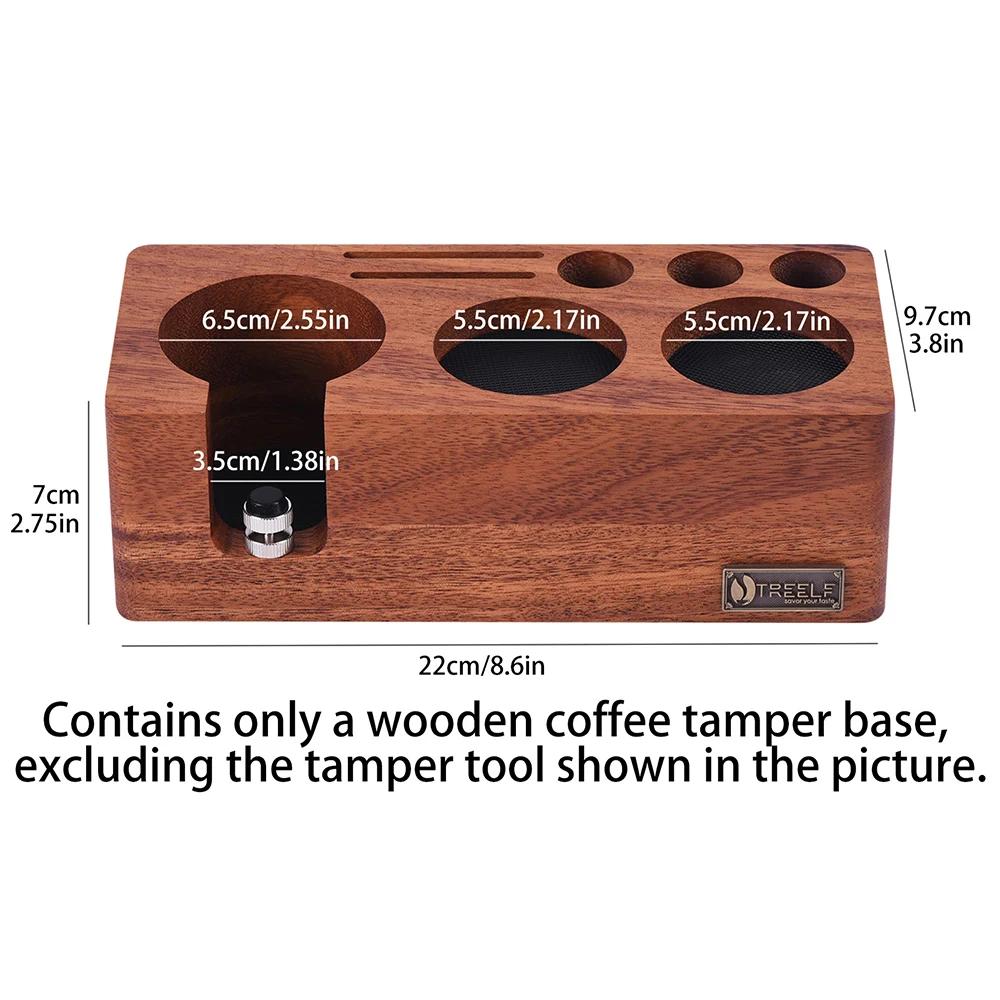 TREELF Coffee Tamper Holder Multifunctional Stand Walnut Espresso Tamping Station Mat Rack 54/58mm Coffee Machine Accessories
TREELF Coffee Tamper Holder Multifunctional Stand Walnut Espresso Tamping Station Mat Rack 54/58mm Coffee Machine Accessories