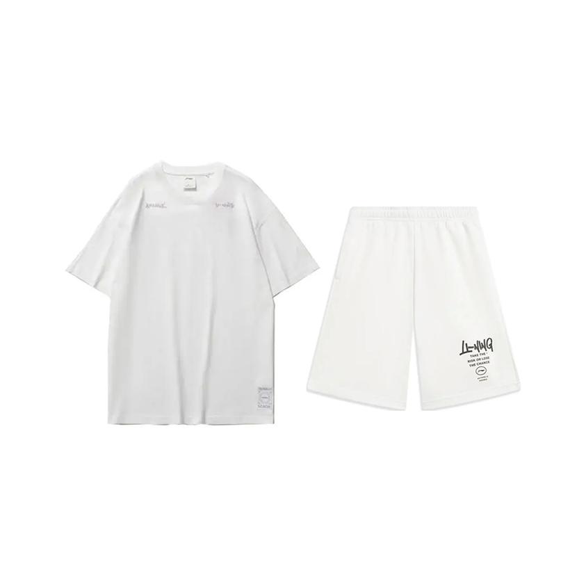 Li-Ning Colorful Letter Print Fashion Trendy Personality Round Neck Pullover Short Sleeve T-Shirt Casual Sports Set Unisex Tops AHSU997-1+AKST593-7 S
Li-Ning Colorful Letter Print Fashion Trendy Personality Round Neck Pullover Short Sleeve T-Shirt Casual Sports Set Unisex Tops AHSU997-1+AKST593-7 S