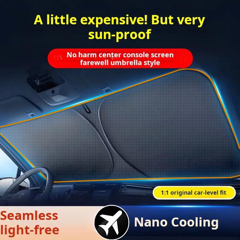 Car Windshield UV Protection Sunshade - Heat Insulation and Sun Block Cover чорний/помаранчевий
Car Windshield UV Protection Sunshade - Heat Insulation and Sun Block Cover чорний/помаранчевий