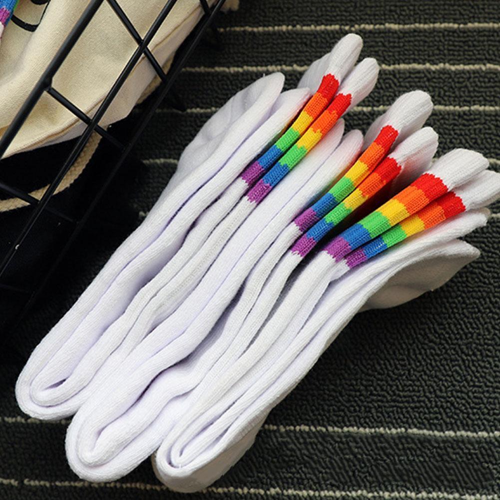 Winter Rainbow Striped Cotton Socks For Women Black/White Sport Girls College Style Sock Fashion Whit Rainbow Bottom Party L7W5
Winter Rainbow Striped Cotton Socks For Women Black/White Sport Girls College Style Sock Fashion Whit Rainbow Bottom Party L7W5