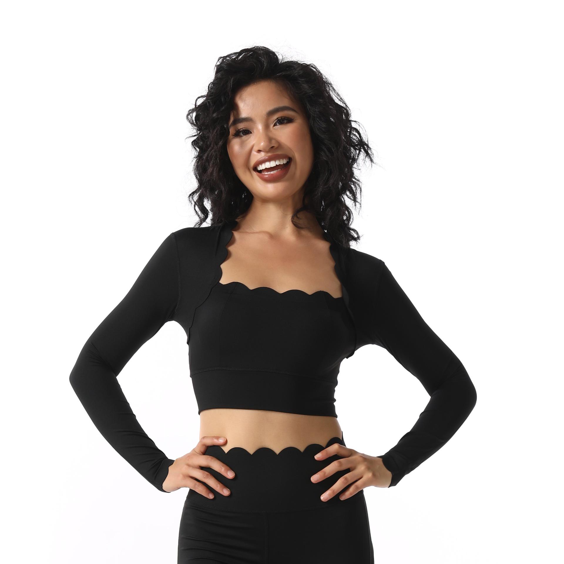 Топ для йоги с квадратным вырезом и облегающий спортивный комплект с длинными рукавами для женщин – Дышащая, удобная, приятная к коже фитнес-одежда из двух частей M
Топ для йоги с квадратным вырезом и облегающий спортивный комплект с длинными рукавами для женщин – Дышащая, удобная, приятная к коже фитнес-одежда из двух частей M