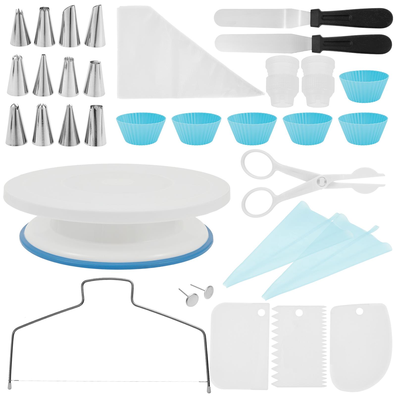 82Pcs Cake Decorating Kit with Turntable Piping Bag Piping Tip Coupler Scraper Cake Baking Tool Accessories for Bakers Beginners
82Pcs Cake Decorating Kit with Turntable Piping Bag Piping Tip Coupler Scraper Cake Baking Tool Accessories for Bakers Beginners