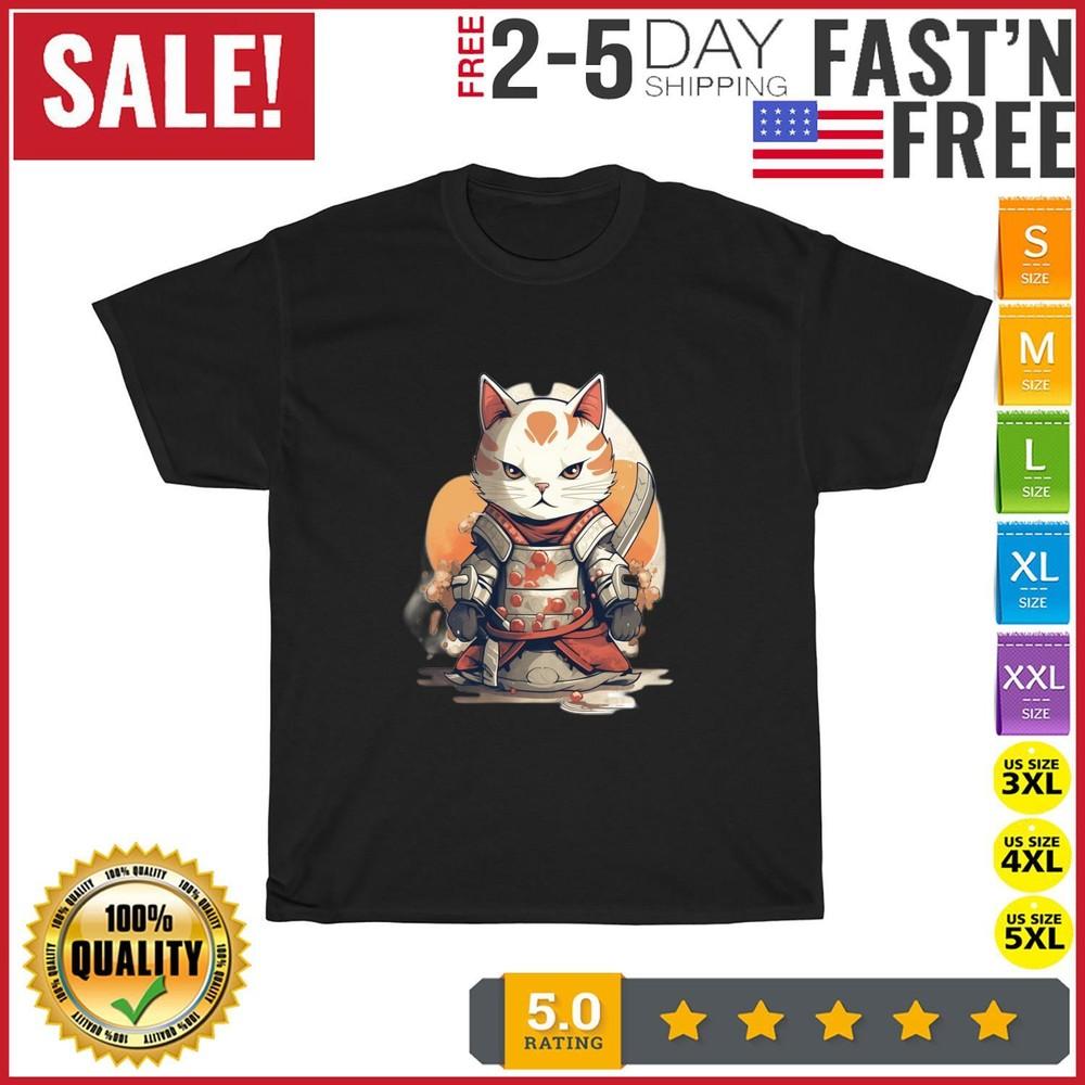 Samurai Cat Vintage T Shirt Men Fashion 2023 Women T Shirt Short Sleeve Cotton Unisex T-Shirt M
Samurai Cat Vintage T Shirt Men Fashion 2023 Women T Shirt Short Sleeve Cotton Unisex T-Shirt M